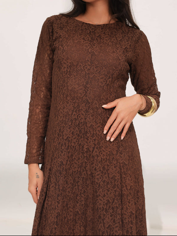 brown net dress Women's Brown Bodycon Dress Mini