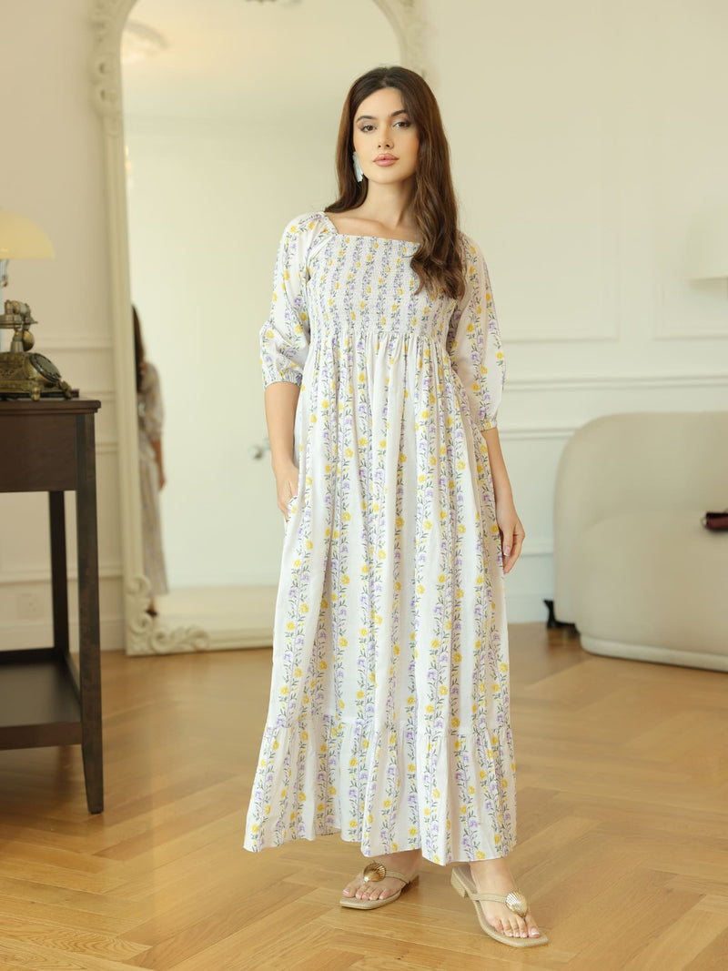 Elvine Smock Dress With Pockets