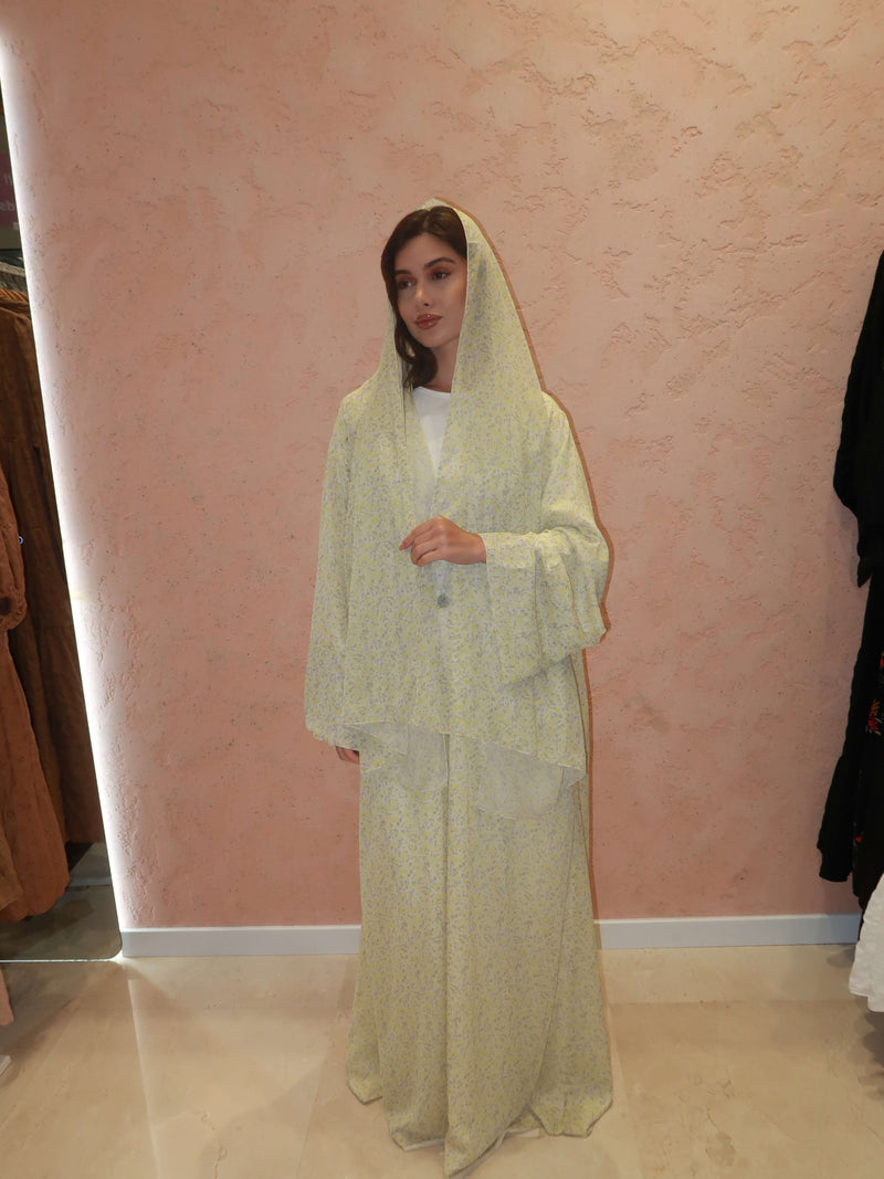 Lila Floral Chiffon Upper