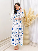Warm Wishes Floral Long Dress