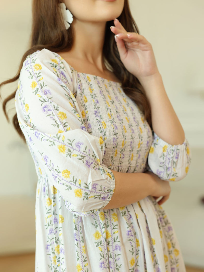 Elvine Smock Dress With Pockets