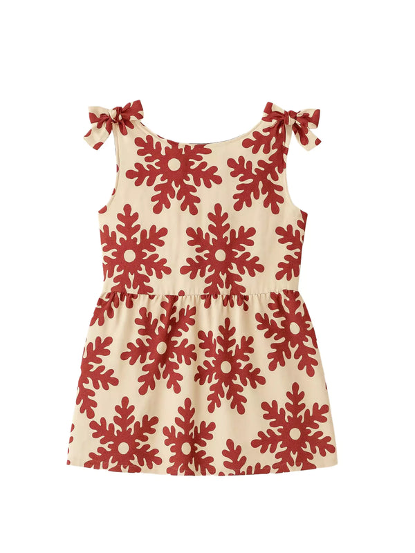 Mini Lelan Motif Red Dress