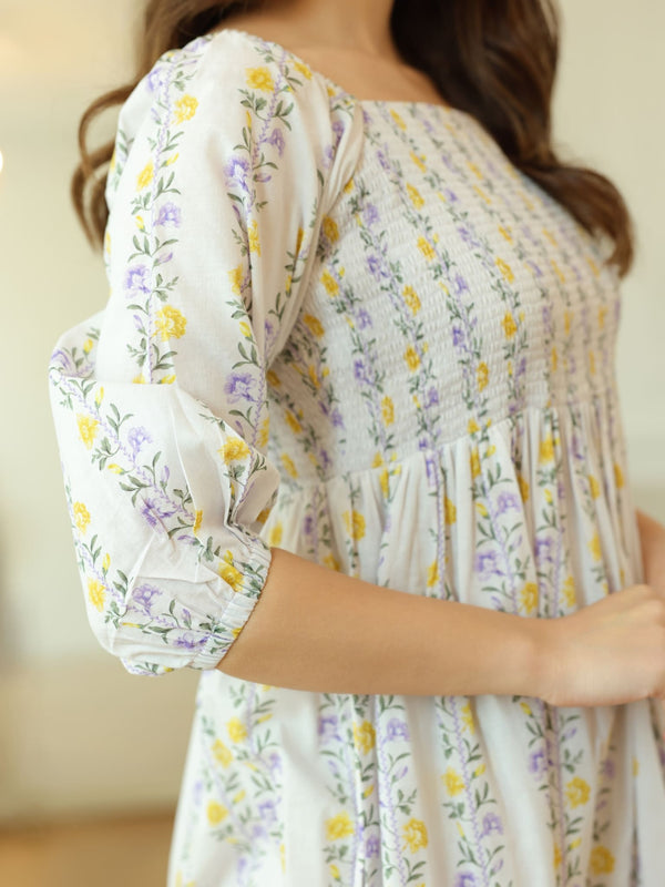 Elvine Smock Dress With Pockets