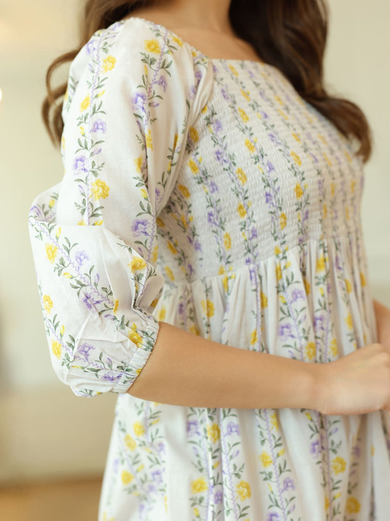 Elvine Smock Dress With Pockets