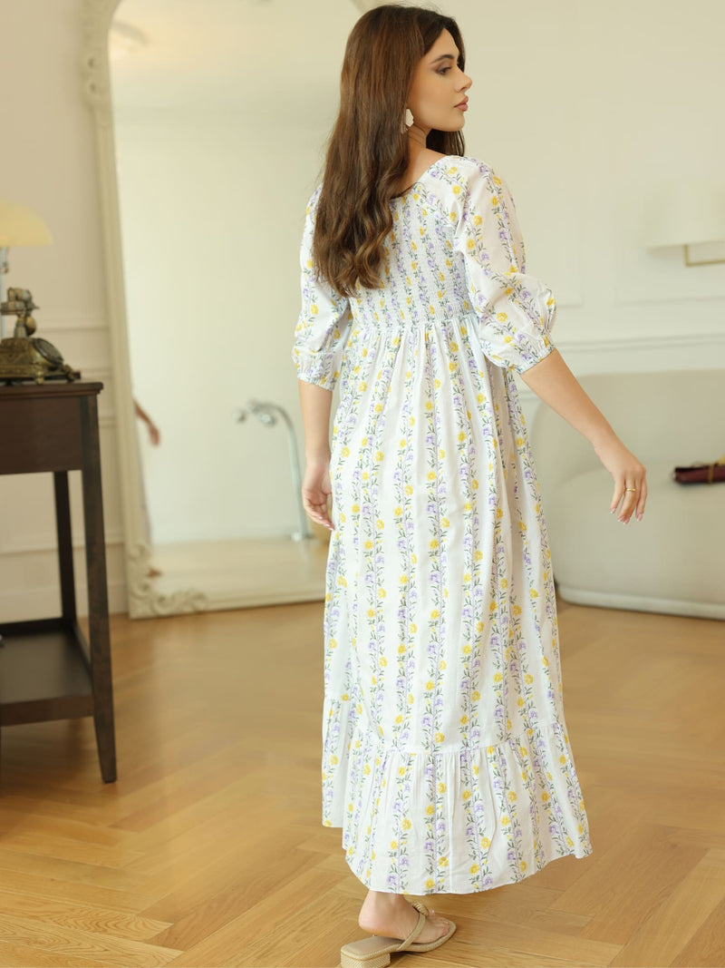 Elvine Smock Dress With Pockets