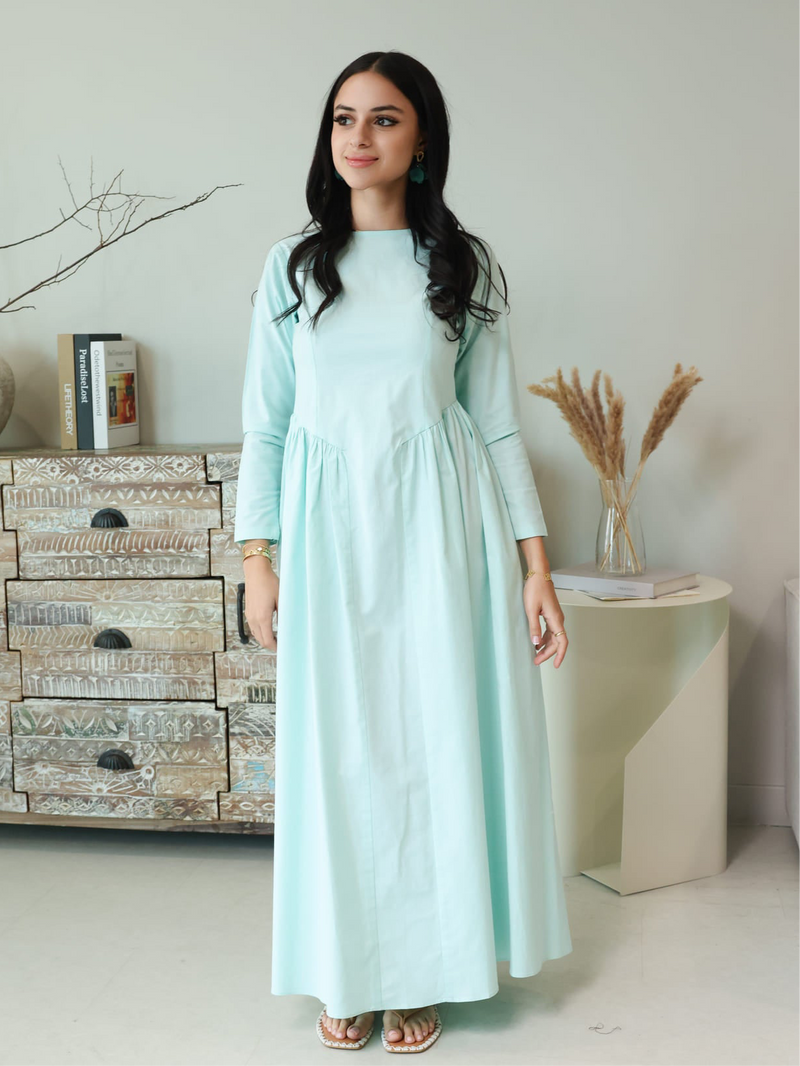 Icelyn Panel Long Dress