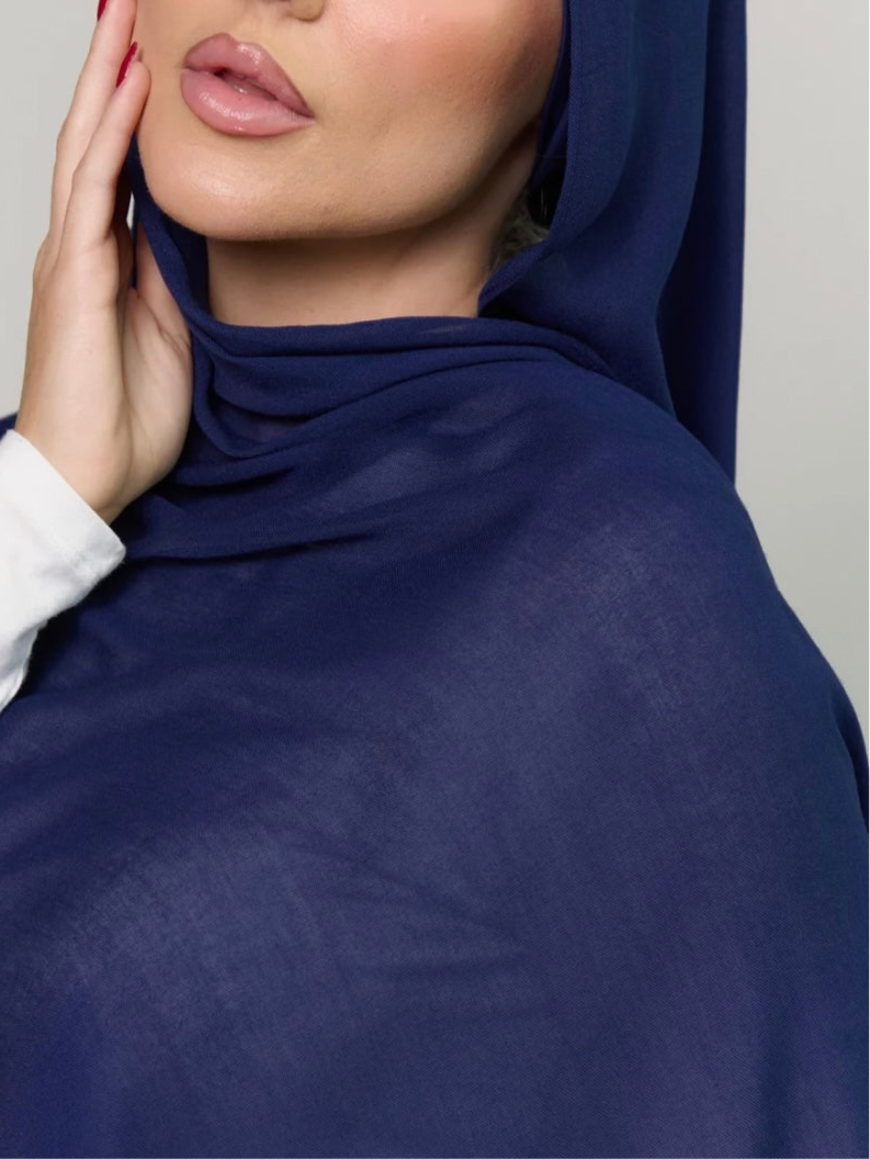 Breathable Soft Dusty Blue Modal Hijab