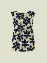 Mini Lelan Motif Blue Dress