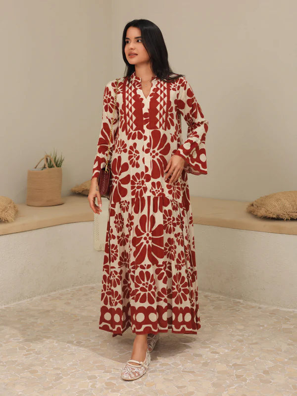 Aurora Maroon Long Dress