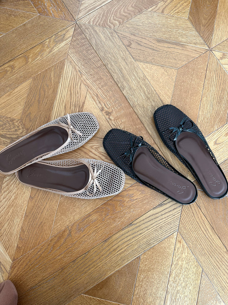Darla Mesh Flats Beige