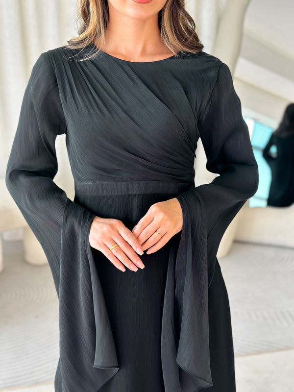 Anya Black Long Dress
