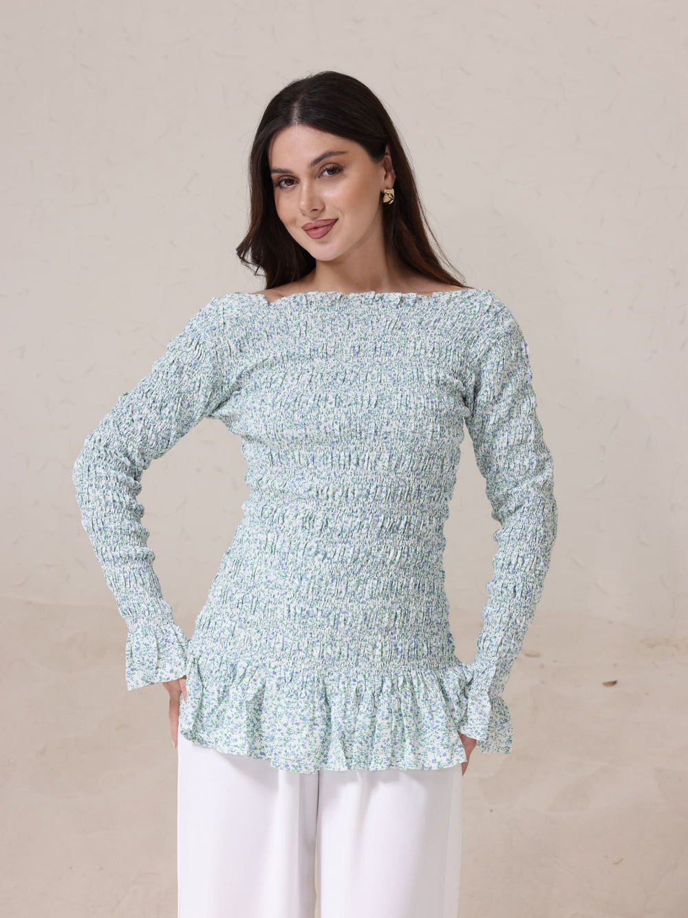 Maliah Floral Smock Shirt