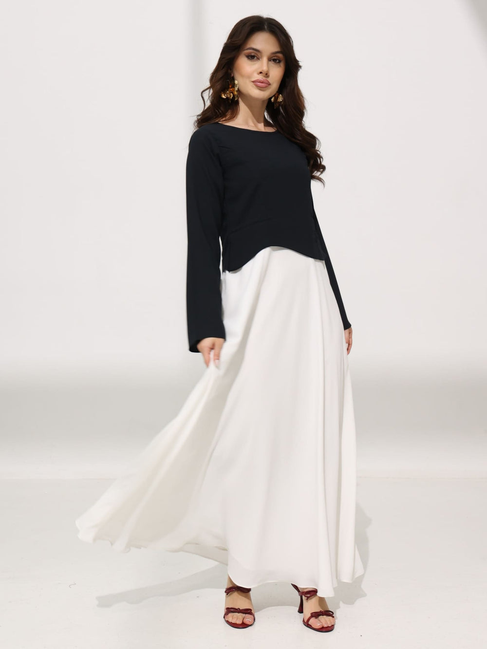 Wyler Black And White Dress