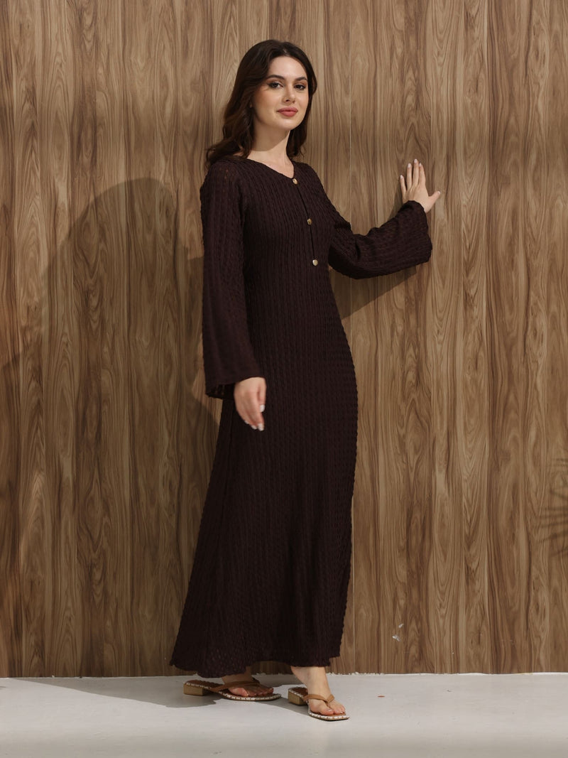 Clayra Knit Long Dress