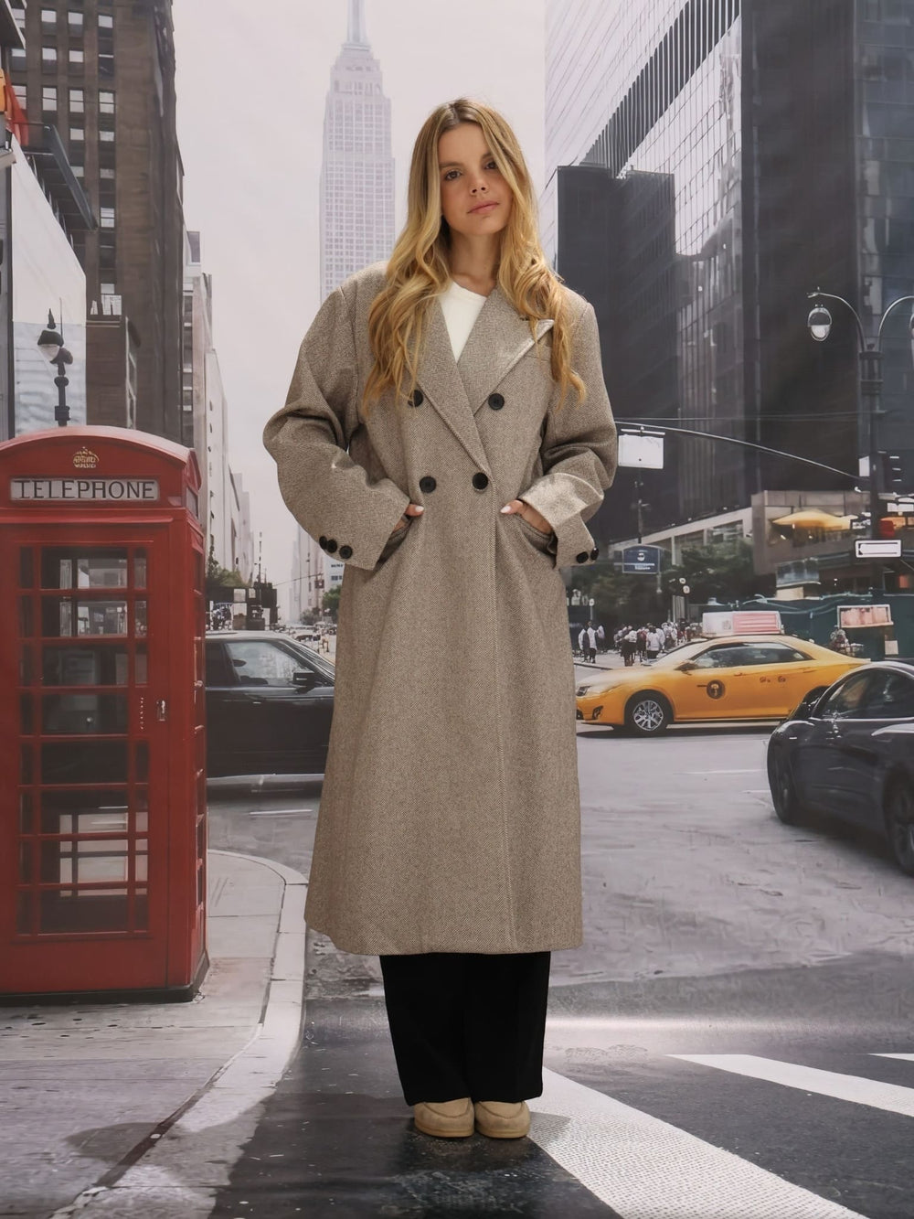 The Brown Gingham Timeless Coat
