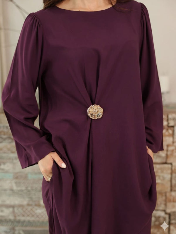 Astrid Plum Buckle Co Ord Set