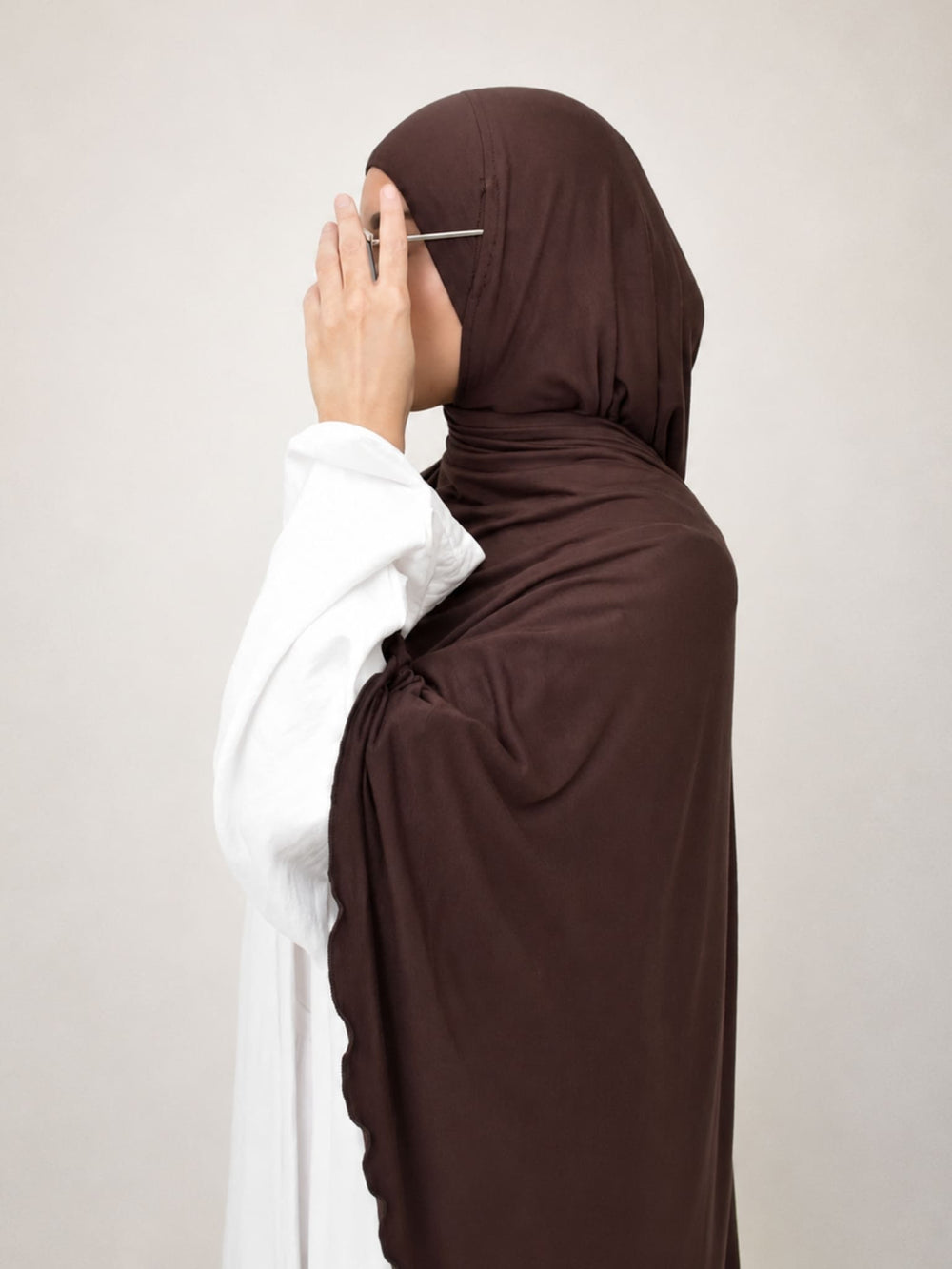 Jersey Hijab - Brown