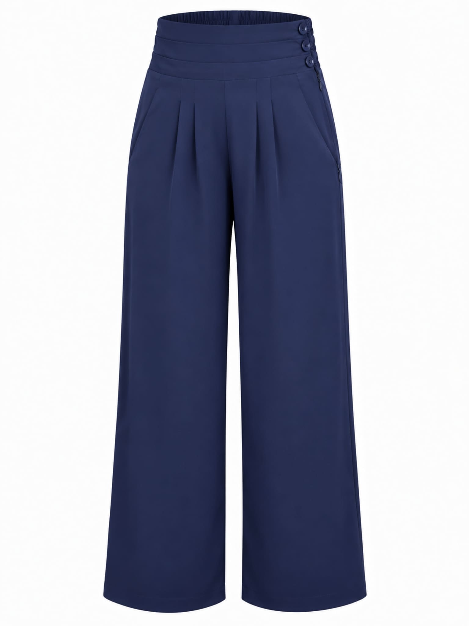 Lumica Blue Pleated Pants
