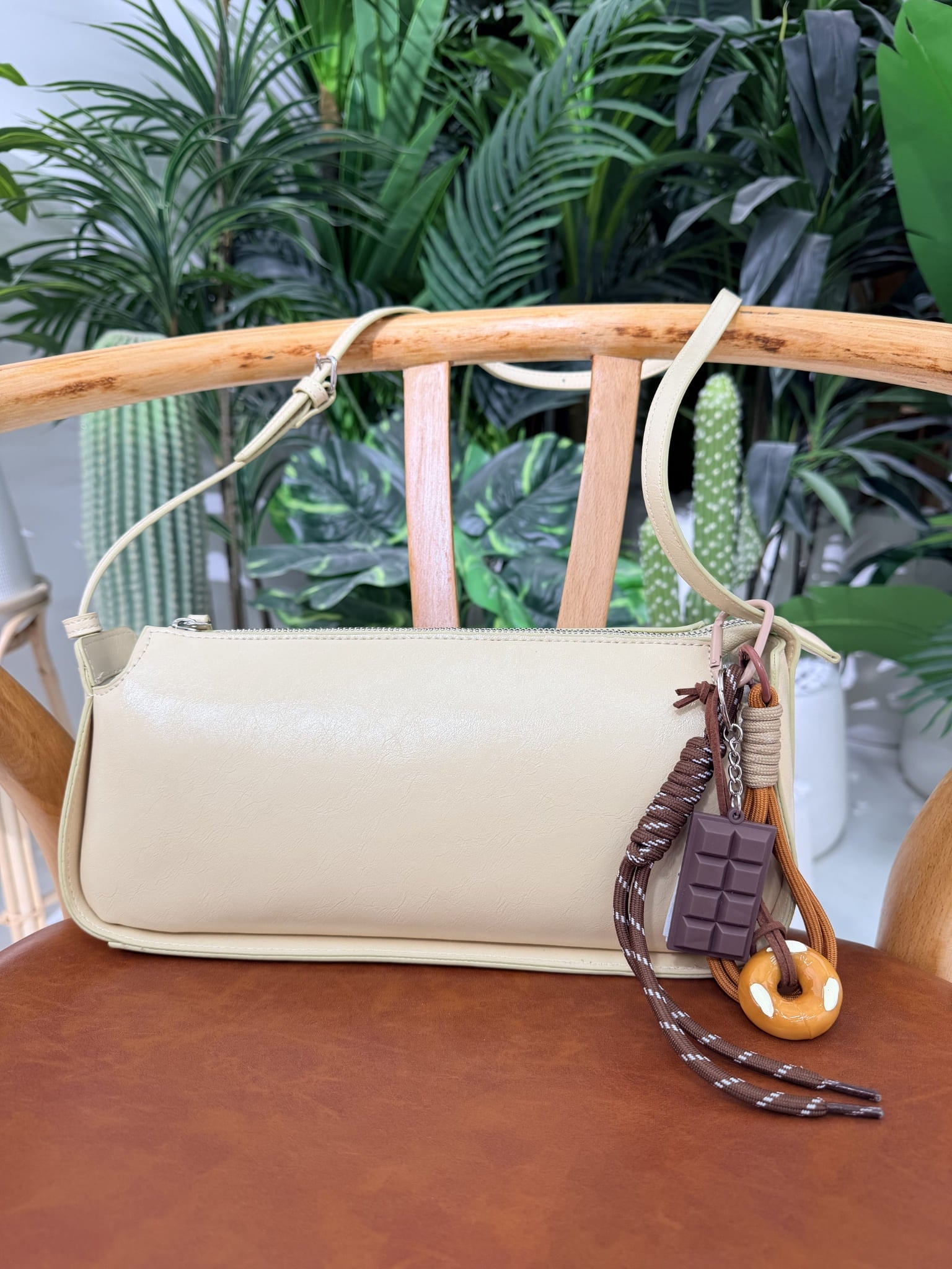 Bagel Chocolate Bag Charm