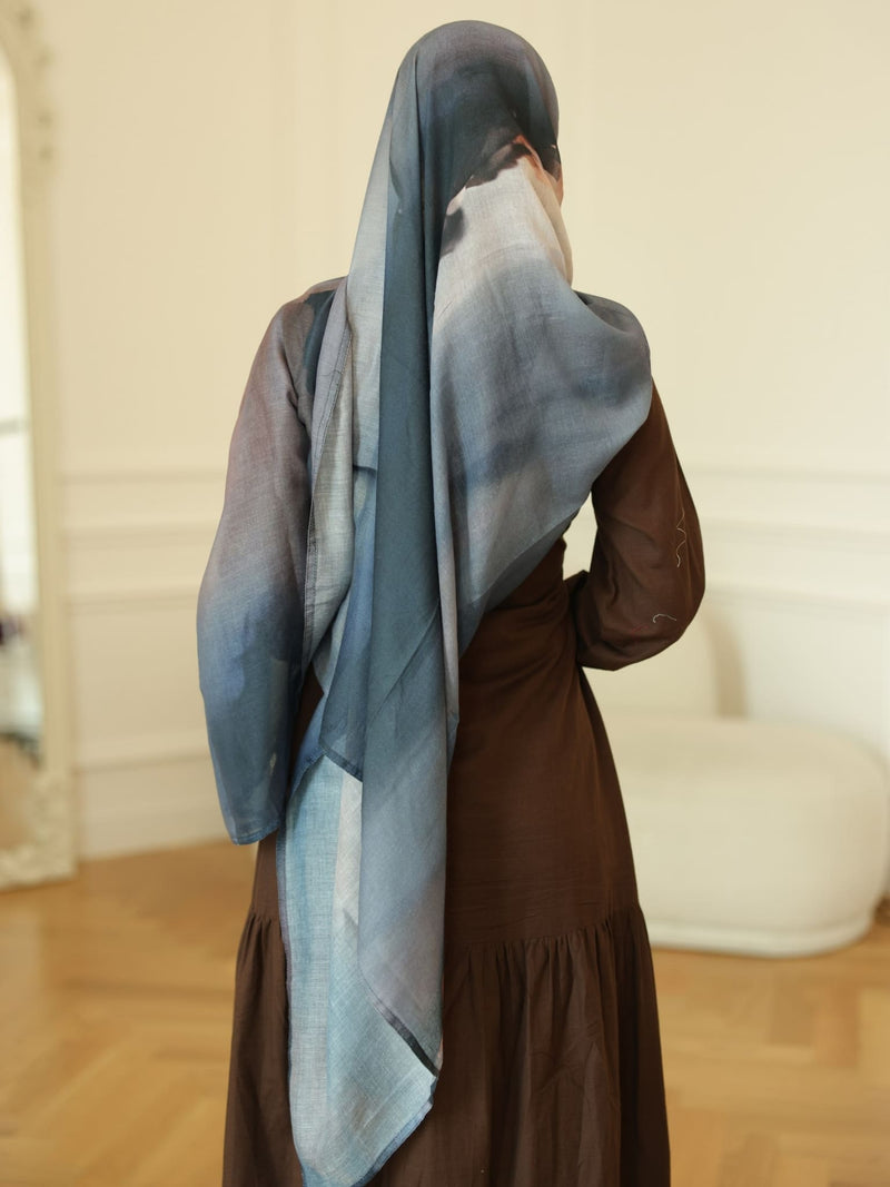 Ash Printed Hijab