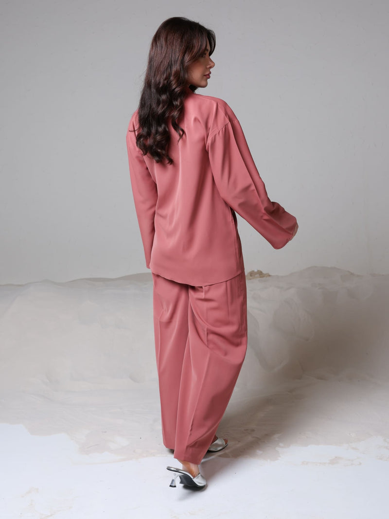 Yuna Knot Peach Co Ord Set