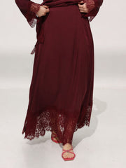 Harlyn Plum Lace Skirt