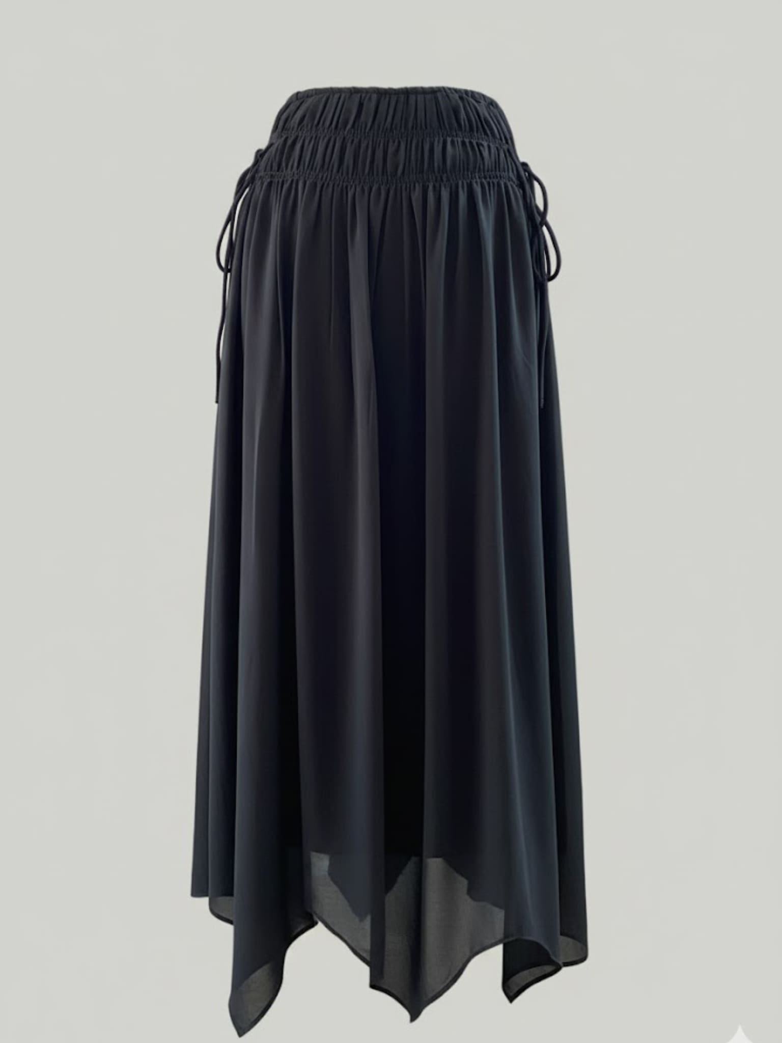 Rumi Ruching Black Skirt