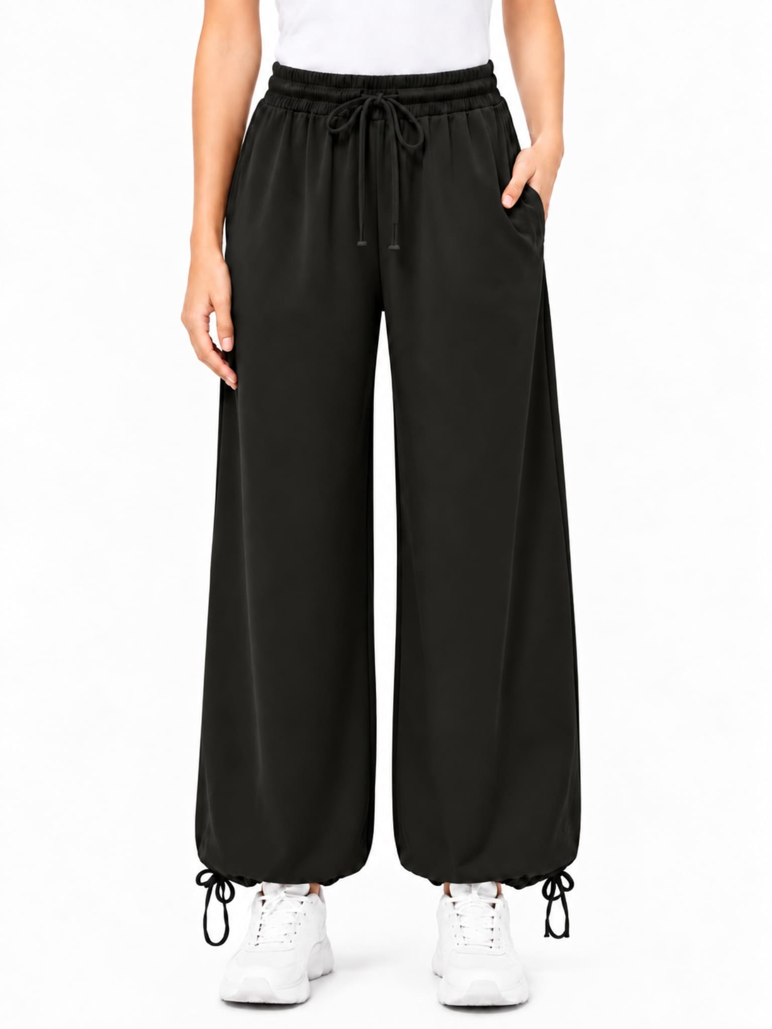 Avie Black Active Balloon Pants
