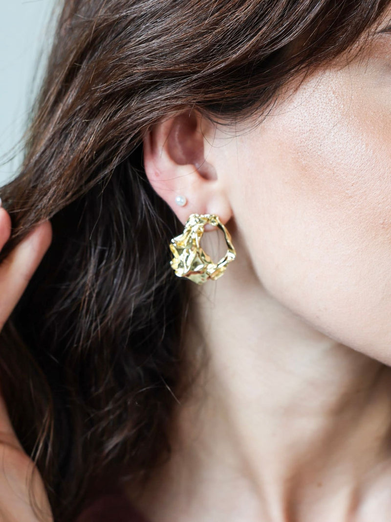 Cresta Golden Earrings