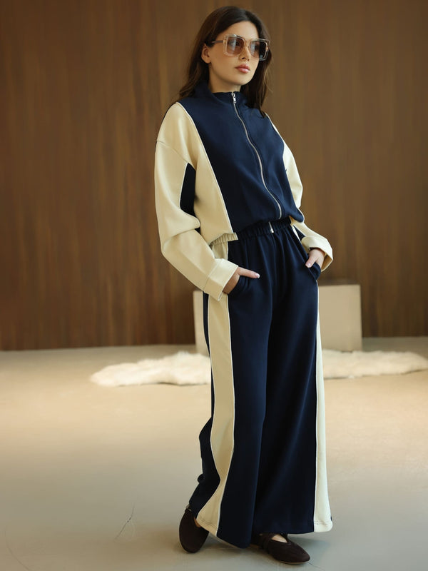 Signora Blue And Cream Softstreme Sweat Pants