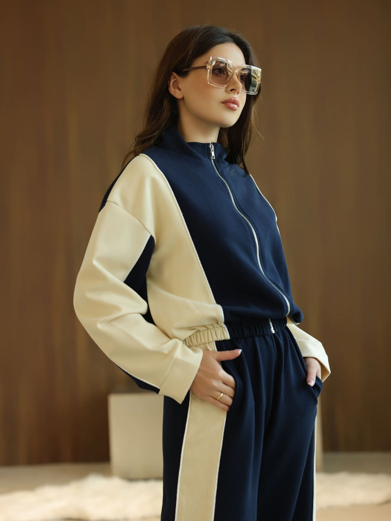 Signora Blue And Cream Softstreme Sweat Pants