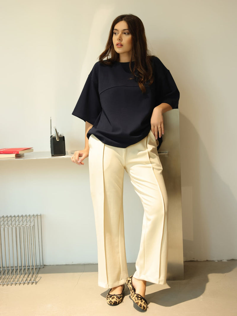 Flumie Blue Drop Shoulder Shirt