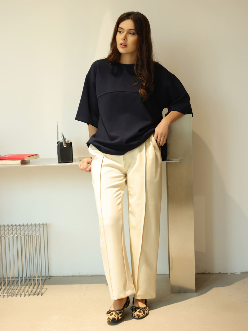 Flumie Blue Drop Shoulder Shirt