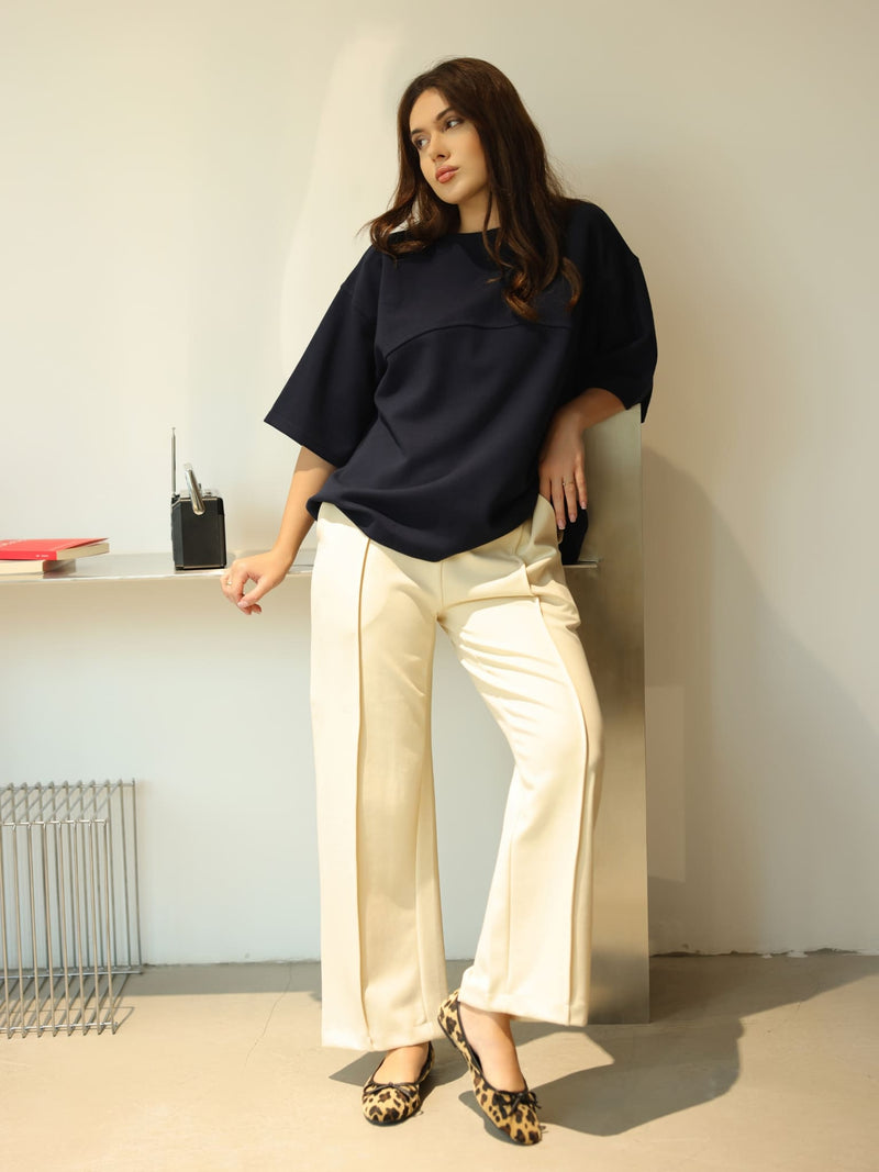 Flumie Blue Drop Shoulder Shirt