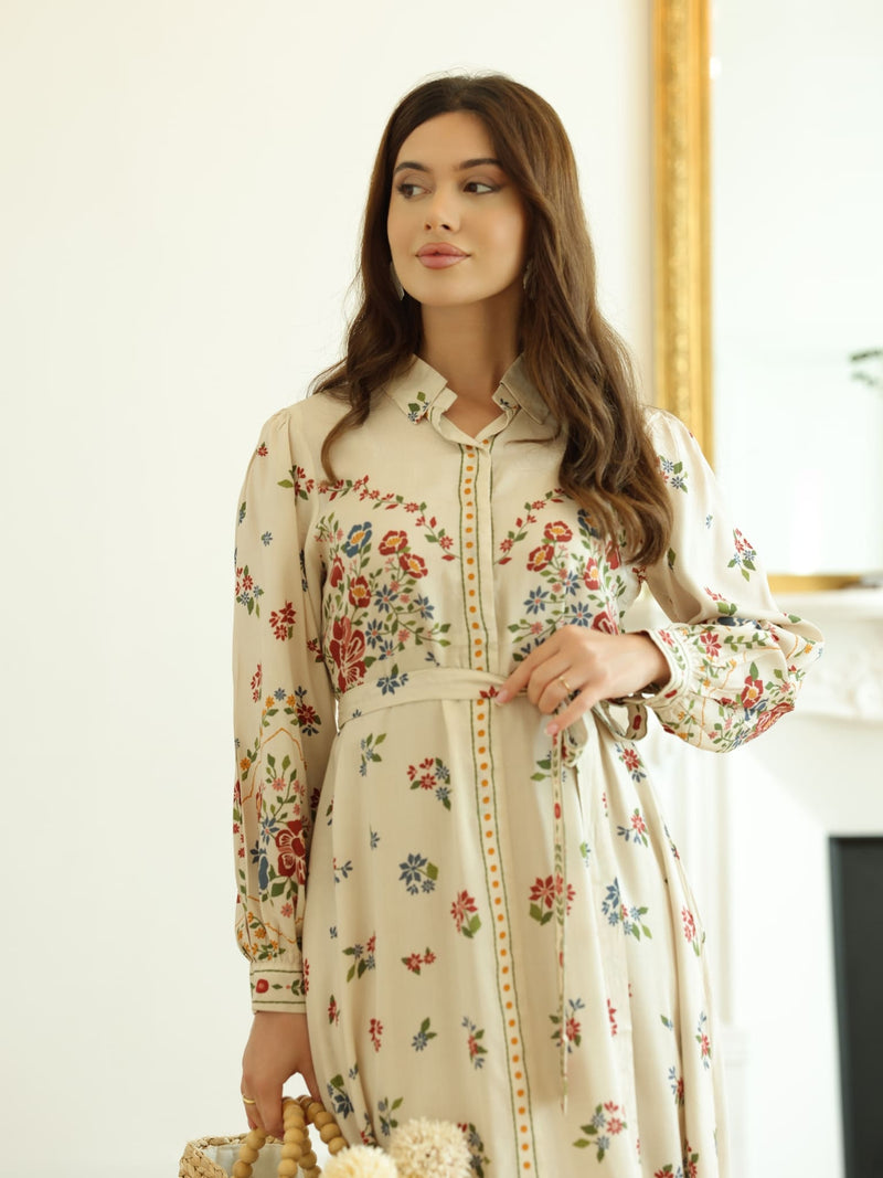 Elysian Floral Printed Dress