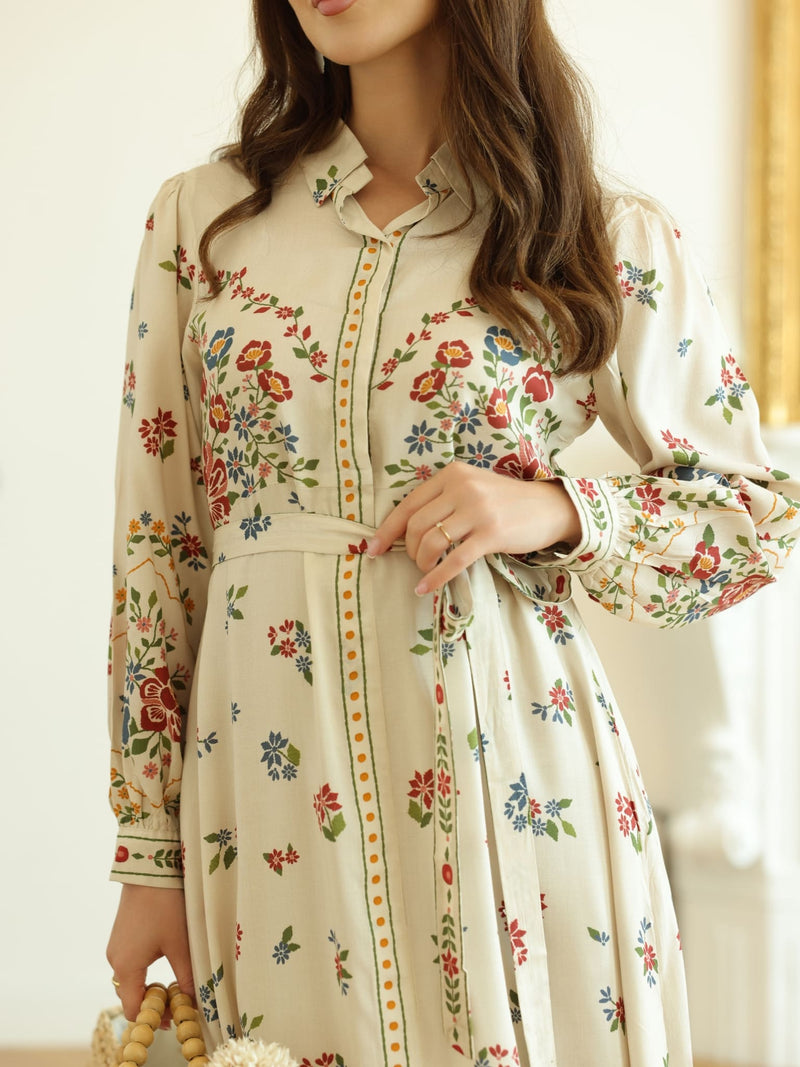 Elysian Floral Printed Dress
