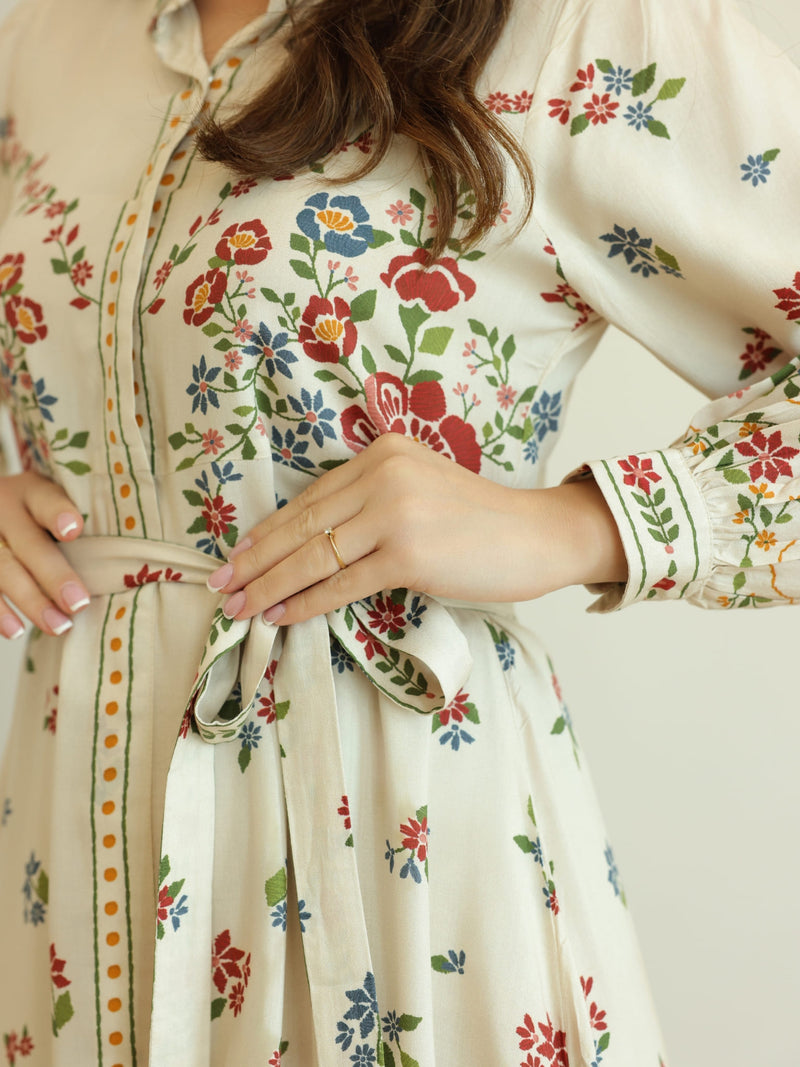 Elysian Floral Printed Dress