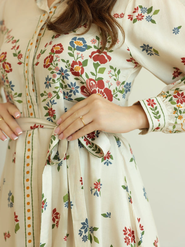 Elysian Floral Printed Dress