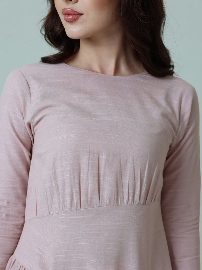 Muted Pink Rush Long Dress