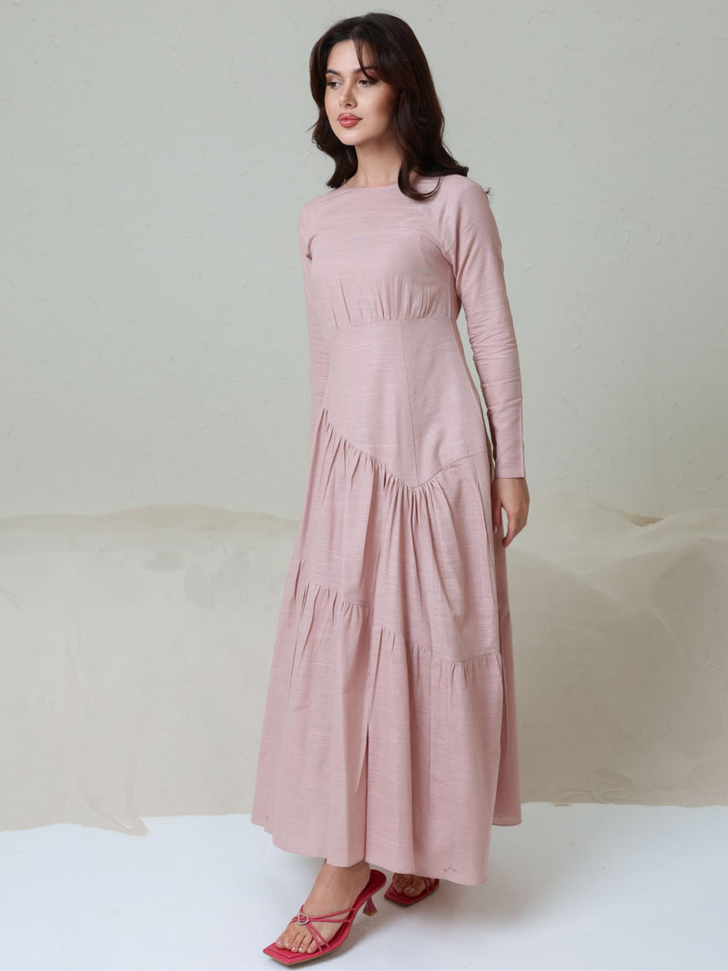 Muted Pink Rush Long Dress