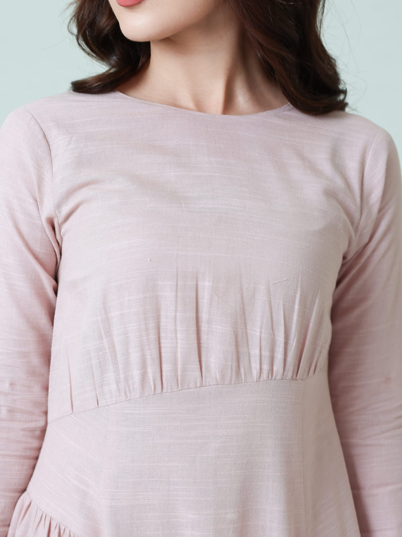 Muted Pink Rush Long Dress