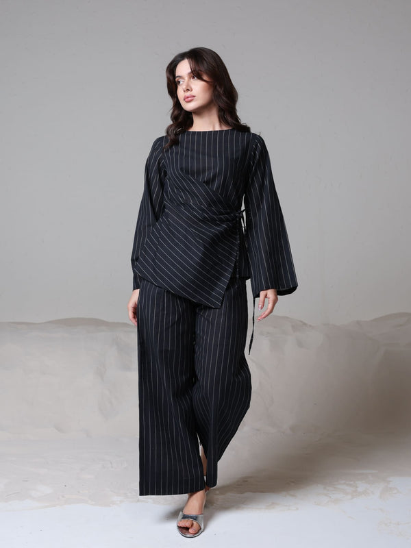Frieda Wrap Stripe Co Ord Set