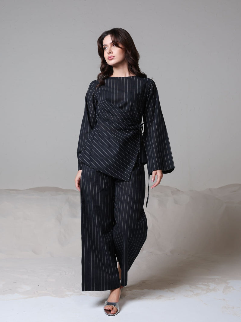 Frieda Wrap Stripe Co Ord Set