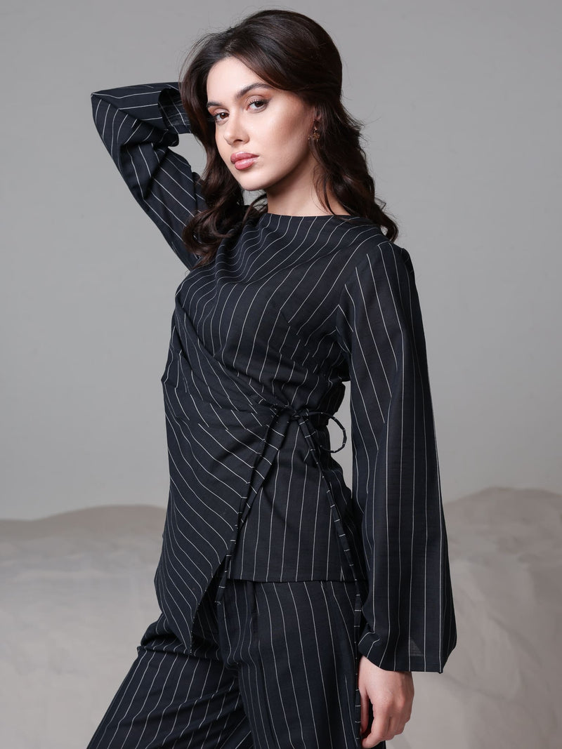 Frieda Wrap Stripe Co Ord Set