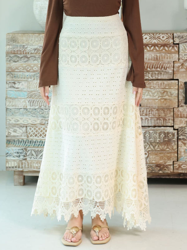 Clovy Crochet Skirt
