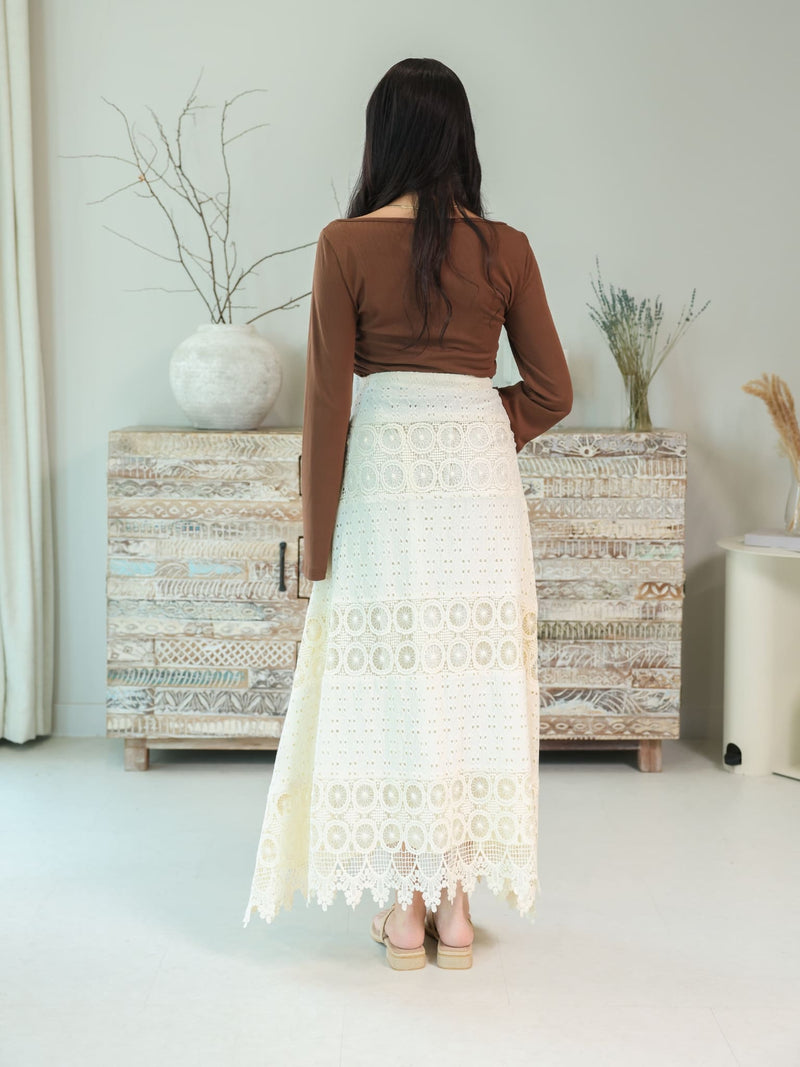 Clovy Crochet Skirt