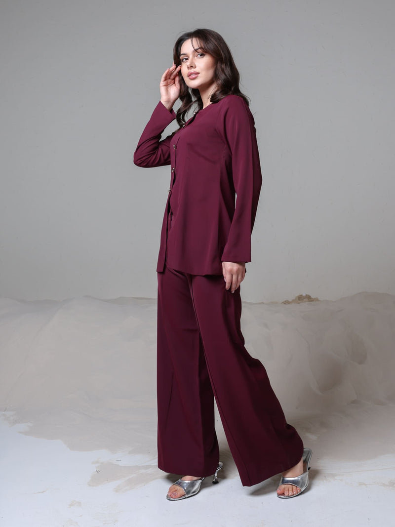 Izara Plum Co Ord Set
