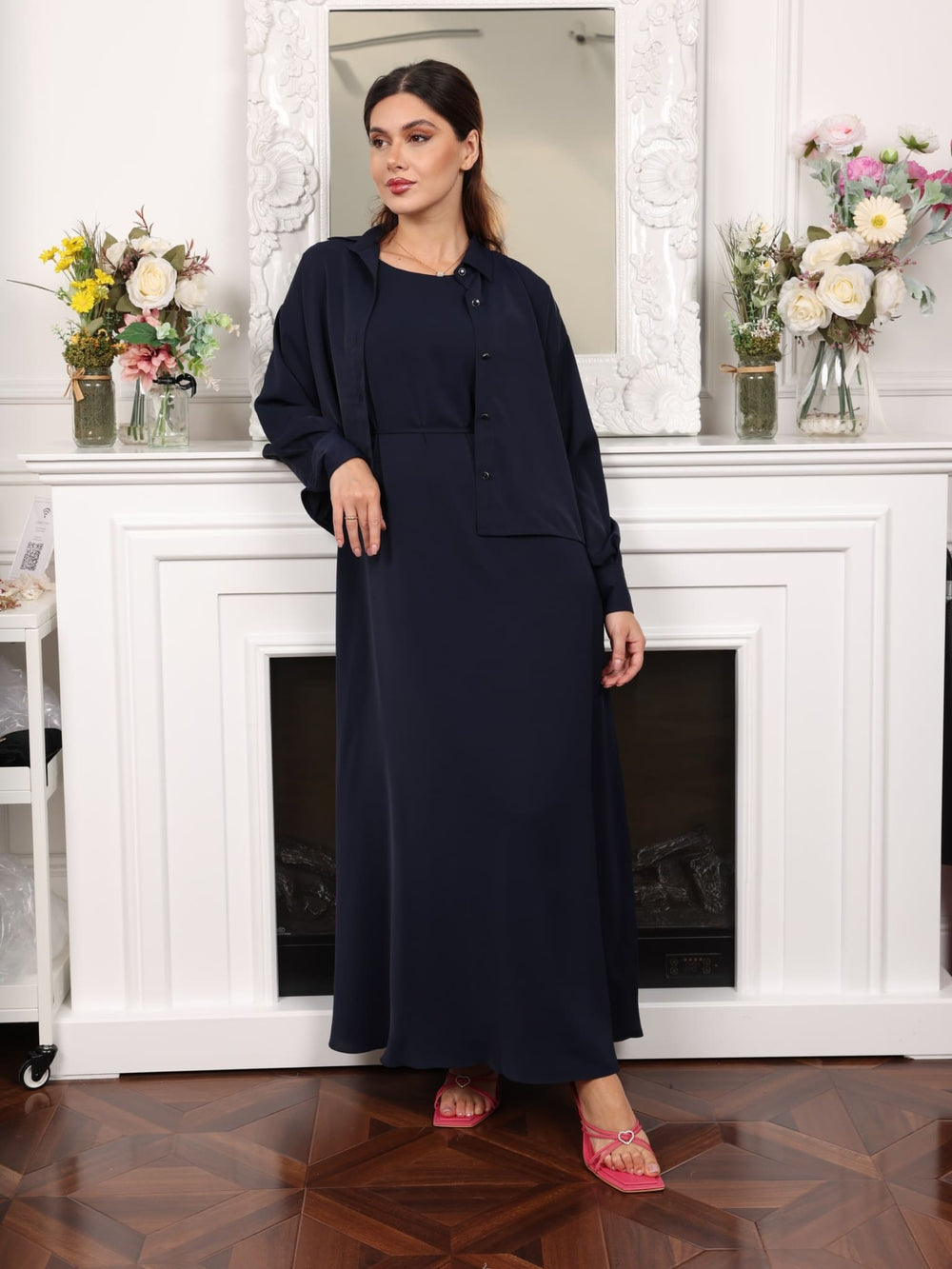 Aylin Blue Shirt And Dress