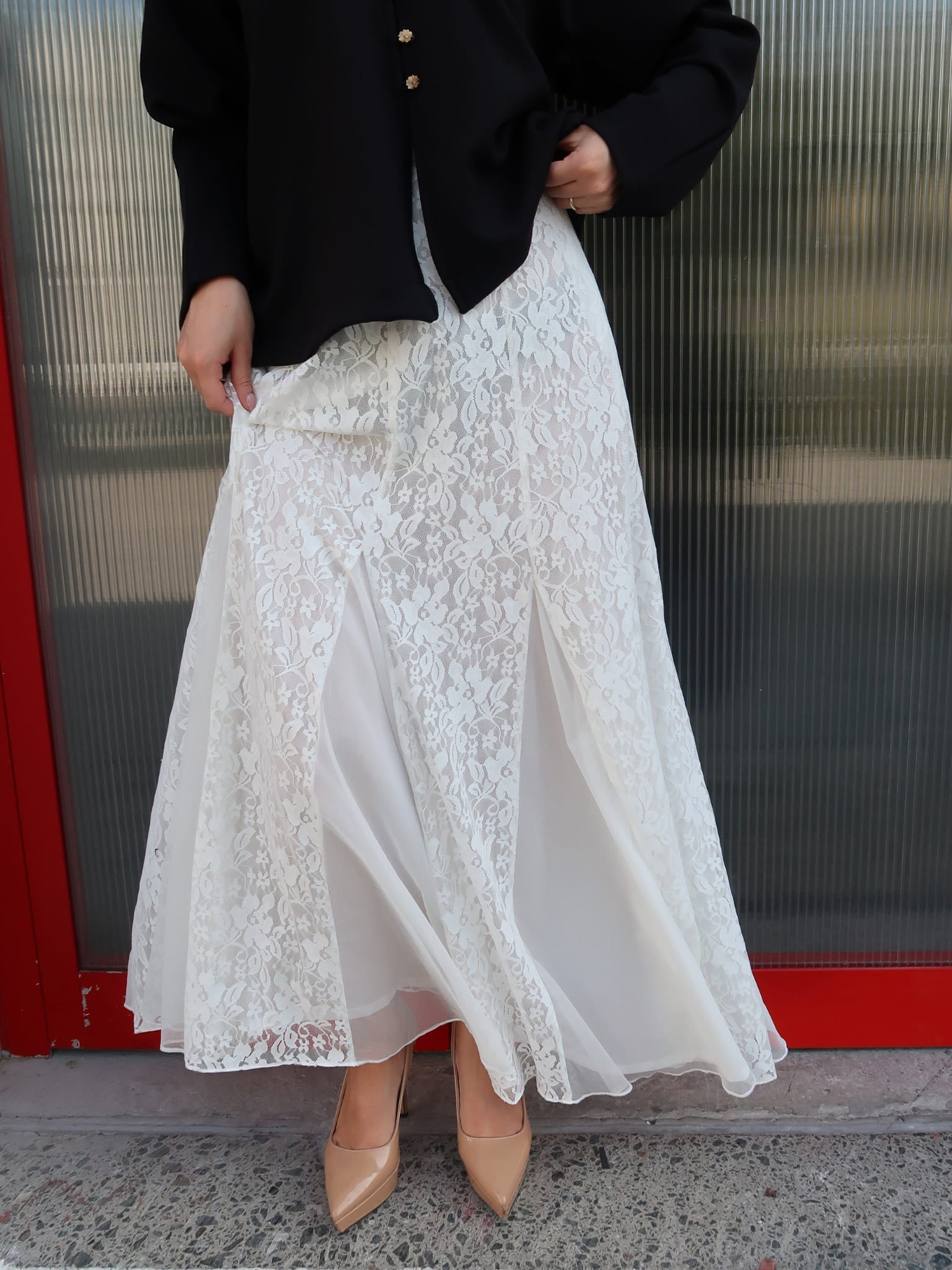 Lilow Net Panel Skirt