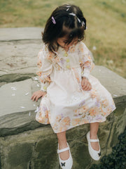 Mini Venice Floral Printed Dress For Girls
